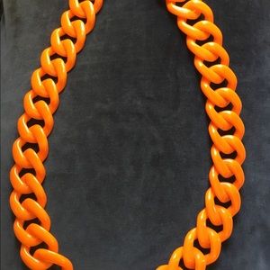 NWOT Bright orange necklace.  Perfect for Fall.